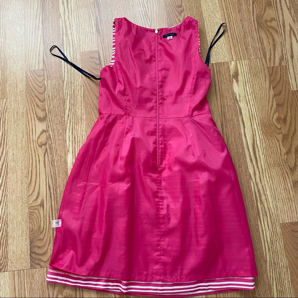 TOMMY HILFIGER STRIPE DRESS PINK WHITE SLEEVELESS SIZE 10 PETITE NEW 10P - Picture 13 of 13